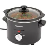Cookworks 1.5L Slow Cooker Compact Size – Black Slow Cooker for Healthy Cooking - Image 1