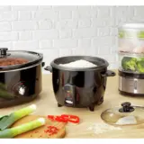 Cookworks 1.5L Slow Cooker Compact Size – Black Slow Cooker for Healthy Cooking - Image 6