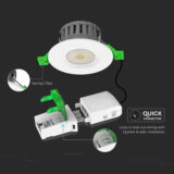 V-TAC Fire Rated LED Downlight IP65 Dimmable 5W/8W – 830lm, CCT 4-in-1 (Cool/Warm/Daylight) - Image 6