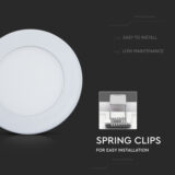 V-TAC LED Panel Light 6W – Mini Round, 3-in-1 CCT, 490 Lumens, White Finish - Image 8