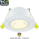 Integral EcoGuard IP65 Fire Rated Downlight – 5W LED, 3000K, Dimmable, 600 Lumens - Image 3