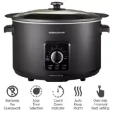 Morphy Richards 6.5L Black Slow Cooker with Easy Time Function - Image 3