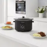Morphy Richards 6.5L Black Slow Cooker with Easy Time Function - Image 1