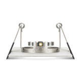LED IP65 Fire Rated Downlight – Satin Nickel Square by Integral - Image 2