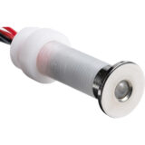 Sensio Specto IP44 LED Plinth Light – 24V Warm White Round (8 Lumen) - Image 1
